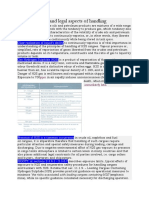 Safety, Practical and Legal Aspects of Handling: in Water PPM PPM Immediately Fatal