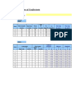 Calculation of Coefficients