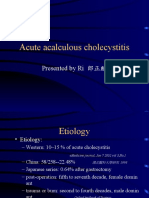 Acute acalculous cholecystitis: Presented by Ri 郎正麟