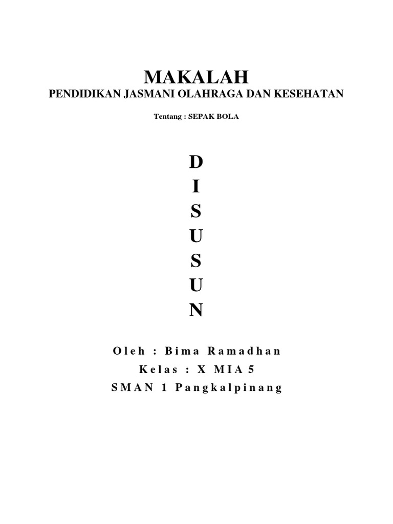 Makalah Penjas Sepak Bola Docx