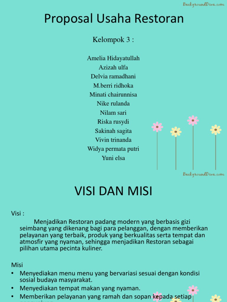 Proposal Usaha Restoran