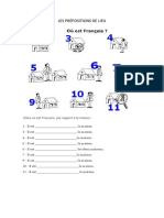 Les Prépositions de Lieu