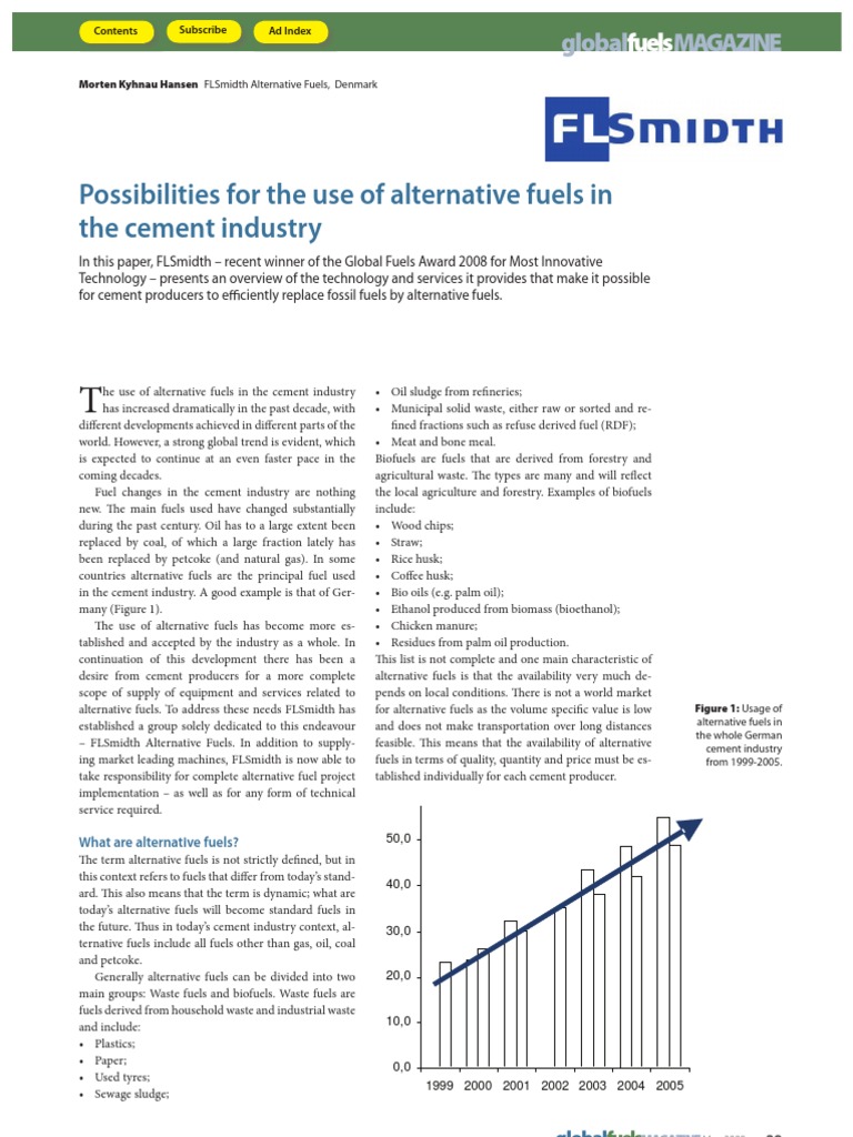 Alternative Fuels in Cement Industry | PDF | Exhaust Gas | N Ox