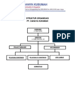 Struktur Organisasi Pt. Cahaya Kusumah