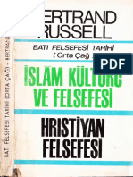 Bertrand Russel - Batı Felsefesi Tarihi 2 - Orta Çağ - İslam Ve Hristiyan Felsefesi-Kitaş Yay-1969-Cs