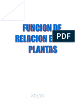 Funcion de Relacion en Las Plantas