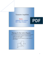 Transistor Amplifier Biasing and Gain