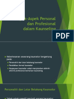 Aspek-Aspek Personal Dan Profesional