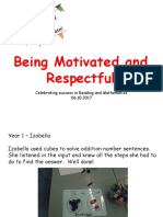 Being Motivated and Respectful: Celebrating Success in Reading and Mathematics 06.10.2017