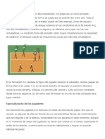 Formación 5-1 en voleibol: características y roles de los jugadores