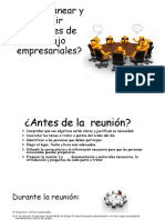 Cómo Planear y Dirigir Reuniones de Trabajo