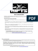 Ifts Haracter Heet: Some Notes About Filling in The Form