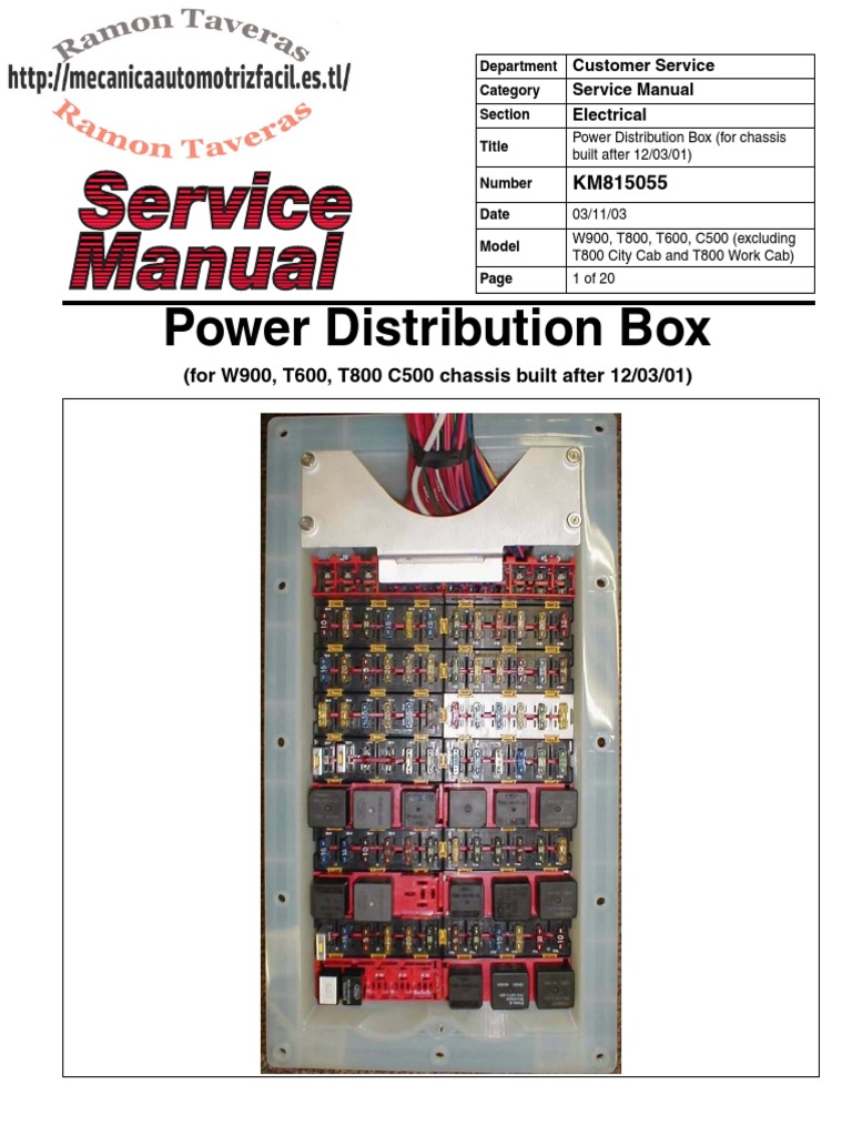 T600, T800, & C500 | Electrical Connector | Fuse (Electrical) j1939 t800 wiring diagram 