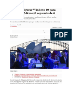 Cómo Configurar Windows 10