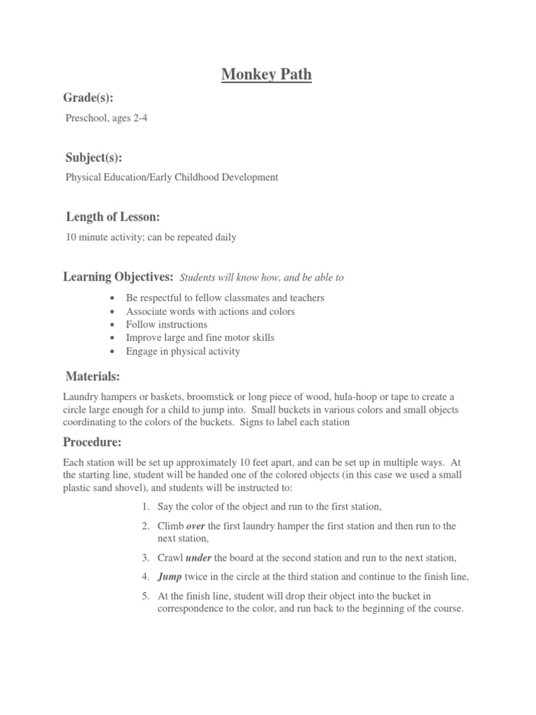 Monkey Path | PDF
