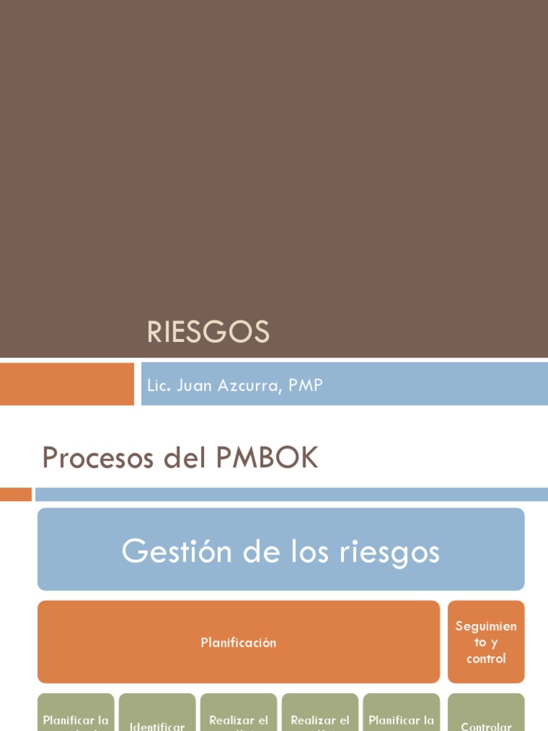 Gestión De Riesgos En Proyectos Pdf Riesgo Toma De Decisiones