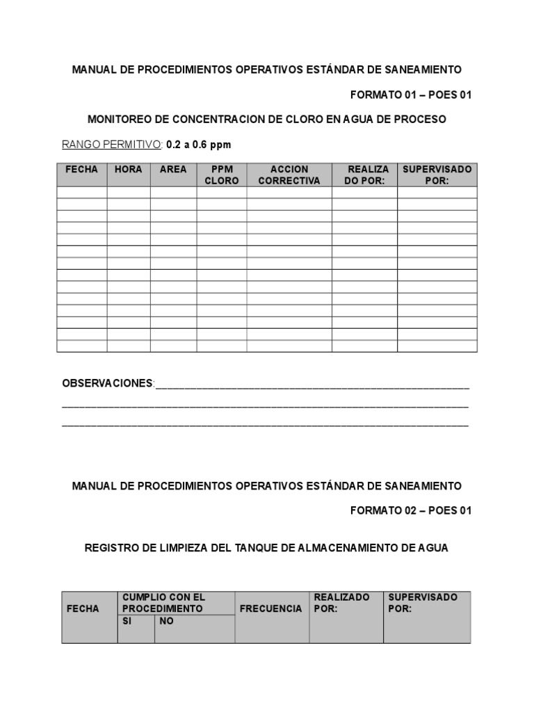 Formatos Poes