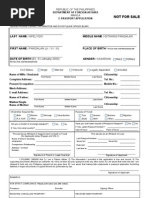 DFA Application Form