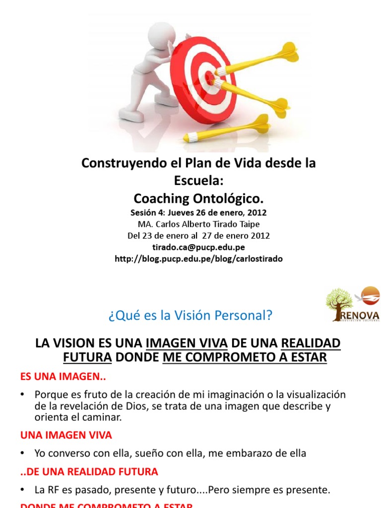 Coaching - Plan de Vida | PDF | Turismo | Cognición