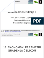 P13 - Ekonomski Parametri Gradjenja Celikom