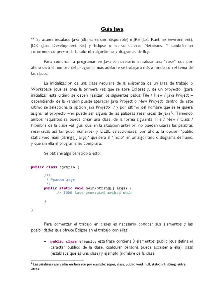 Introducción a la Programación en Java | PDF | Java (lenguaje de ...