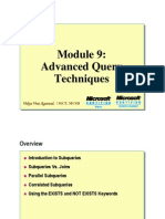 Module 09 Advance Query Techniques