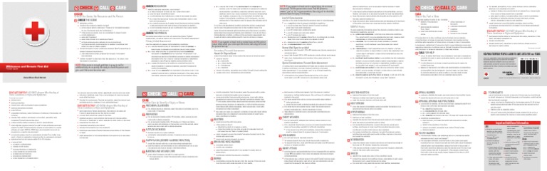 Wilderness and Remote First Aid Pocket Guide PDF | PDF | Spinal Cord ...