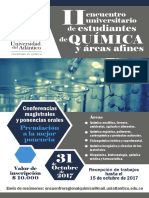 Afiche Promocion II Encuentro de Estudiantes de Química 2017 