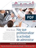 Revista Propiedad Horizontal de la Cámara Argentina de la Propiedad Horizontal y Actividades Inmobiliarias