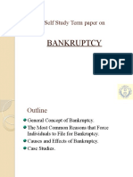 Bankruptcy: Self Study Term Paper On