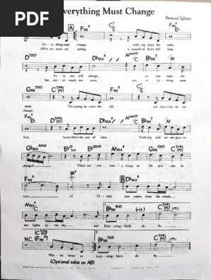 Everything Must Change Nature