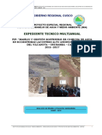 Exp. Tec. Multianual Cosecha de Agua Calca Urubamba PDF