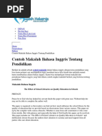 Contoh Makalah Bhs Inggris Pendidikan