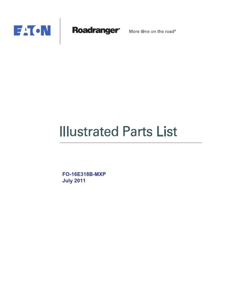 Eaton Endurant Parts Catalog 2011 | PDF | Valve | Screw