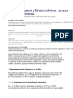 Pueblos Indígenas y Estado Boliviano