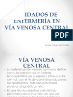 Cuidados de enfermería en vía venosa central (VVC