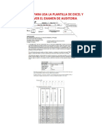 Tutorial Para Usa La Plantilla de Excel y Resolver El Examen de Auditoria