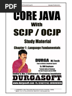 Core Java With SCJP OCJP Notes by Durga