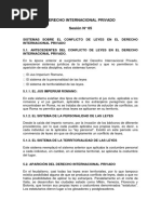 Sesion 06 El Conflicto de Leyes en El Derecho Internacional Privado