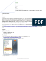 Configuring Microsoft SQL Server 2008 Express Server Authentication For Use With InTouch Alarm DB Logger-TN497