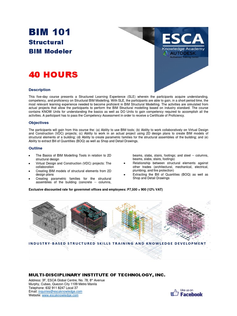 Structural BIM Modeling Course | PDF | Building Information Modeling ...