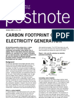 Carbon Footprint of Electricity Generation - GHG