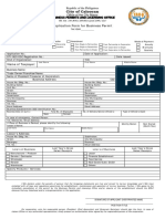 Application Form For Business Permit 2016