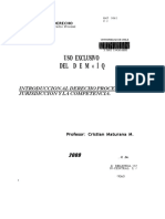 Maturana Miquel Cristián Introducción Al Derecho Procesal La Jurisdicción y La Competencia