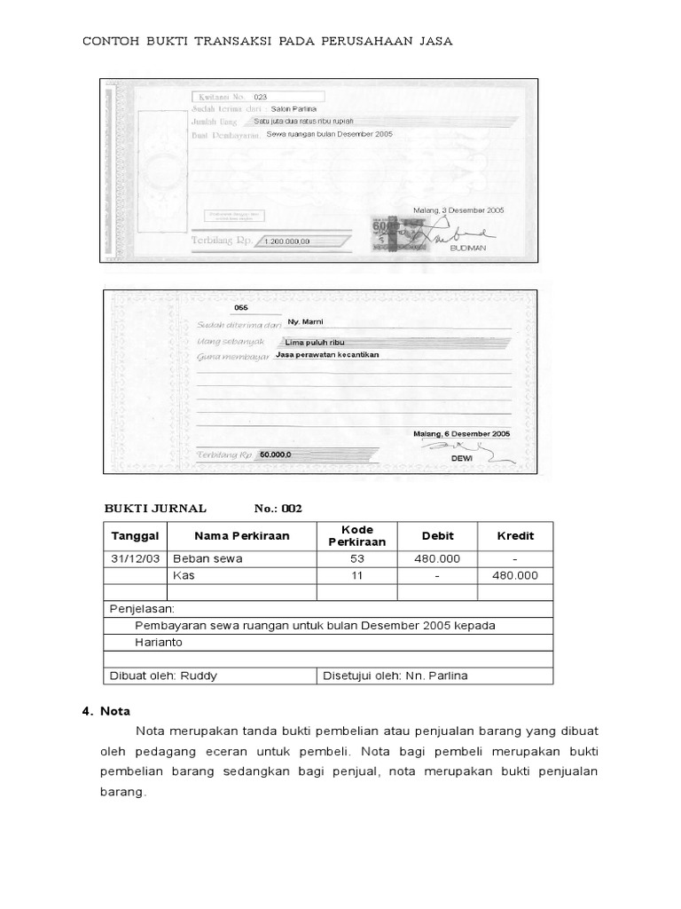 Bukti Trans Ujian Praktek