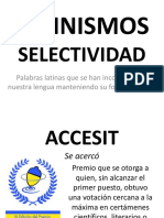 Latinismos Selectividad