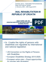 Vocational Rehabilitation in Republic of Croatia
