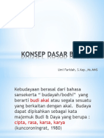 Konsep Dasar Budaya