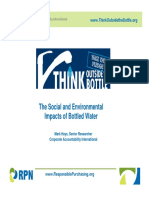 The Social and Environmental Impacts of Bottled Water: Corporate Accountability International