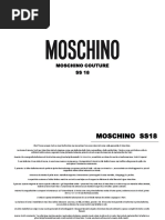 moschino training book rtw main ss18